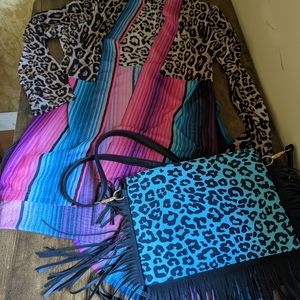 Crazy train duster and purse